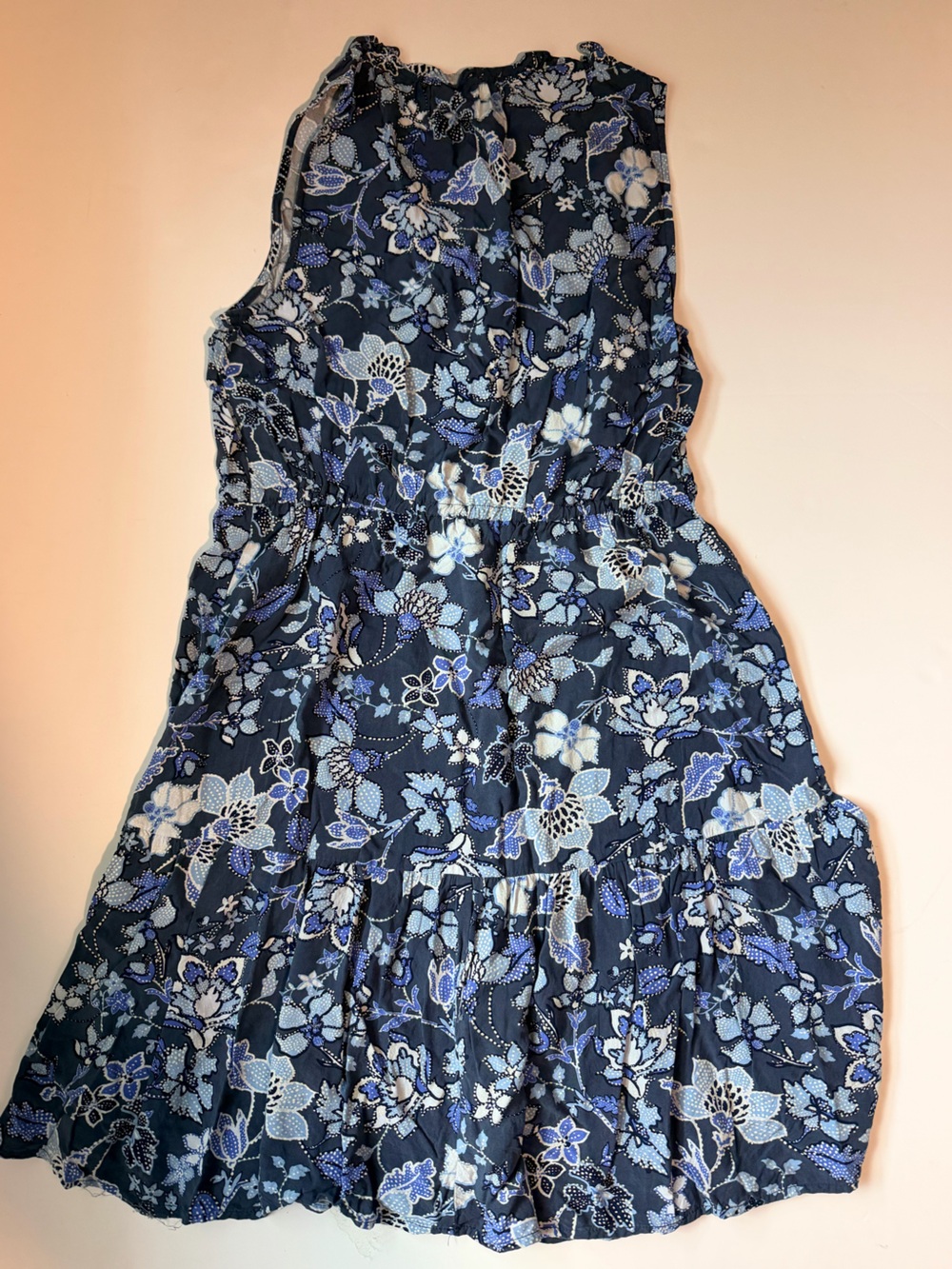 GAP Floral Print Dress in Blue and White